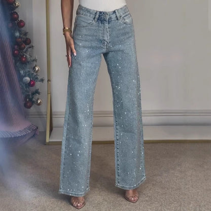 Pantalon Taille Haute Look Tendance